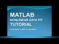 Matlab nonlinear Least squares data fit