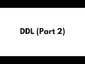 Learn SQL Queries DDL Part 2