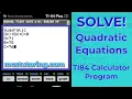Free TI-84 Quadratic Solver - Solve Any Equation Fast