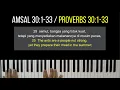 S'BAB KAU BESAR - PIANO INSTRUMENT (KARAOKE) - BACA AMSAL 30  (PROVERBS 30)