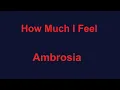 Download Lagu How Much I Feel -  Ambrosia -  with lyrics