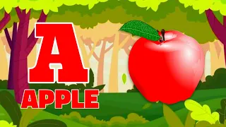 Phonics Song 2 with TWO Words in 3D - A For Apple🍎🍏- ABC Alphabet Songs with Sounds for Children's