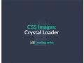 Speed Art Pure CSS Crystal Loader