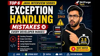 Top 6 Java Exception Handling Mistakes Spring Boot Interview Questions