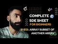 Array subset of another arrray SDE Sheet for beginner CodePanditt Vinayak