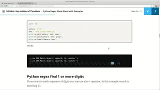 python regex cheat sheet with examples