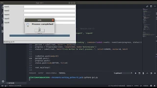 python tkinter gui - progress status updating bar