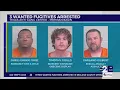 Three wanted fugitives arrested in Midland County operations