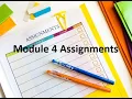 Module 4 Assignments
