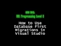 CSIS124A Database First Migration Demo