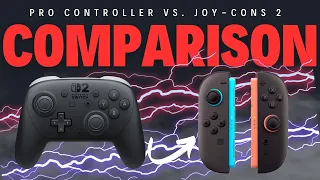 Nintendo Switch 2 Pro Controller VS Joy-Cons 2 - Comparison