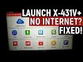 LAUNCH X-431 V HOW TO CONNECT TO WI-FI NETWORK NO INTERNET CONNECTION BI-DIRECTIONAL OBD SCANNER