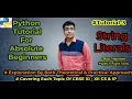 String Literals Escape Sequences In Python Python tutorial for beginners Python Fundamentals