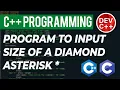 C Programming Tutorial - diamond asterisk