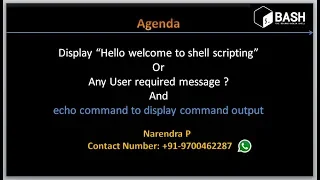 Complete Shell Scripting Tutorials echo command to display any message command output