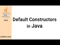 Exploring Default Constructors Java