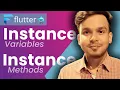 Instance Variables Instance Methods in Dart Dart Programming for Flutter Hindi