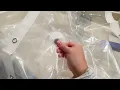 LOVTEX Clear Shower Curtain Liner with Magnets 72x72