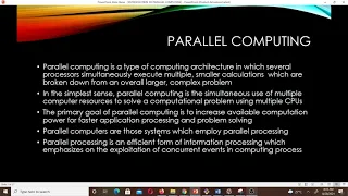 Introduction to Parallel Computing Lesson 20