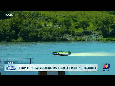 Chapecó vibra com o Campeonato Sul-Brasileiro de Motonáutica neste fim de semana