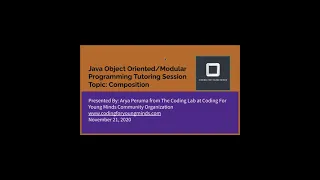 Java Object Programming Topic Composition Coding For Young Minds