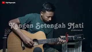 Kangen Setengah Mati - Wandra | Fingerstyle Guitar Cover Arr Nathan + Lirik