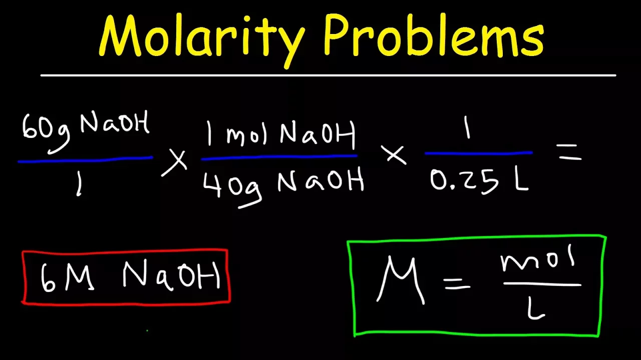 Molarity Practice Problems