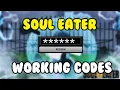 ALL WORKING CODES IN SOUL EATER RESONANCE ROBLOX