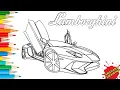 Lamborghini Aventador Racing Car Coloring Page Easy Step by Step How to Color Sport Cars