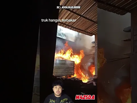 Viral! Truck Terbakar Hampir Membakar Rumah Warga! #m4zsda #shortvideos #shorts #reaction