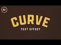 How to Curve Text in Illustrator Tutorial