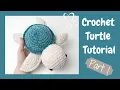 Easy Crochet Turtle TikTok - Tutorial Part 1 Free Amigurumi Animal Pattern for Beginners