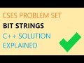 CSES Bit Strings C solution simple math problem