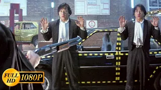 jackie chan and his twin brother save their partner from bandits twin dragons 1992 