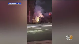 Seven injured three people killed in fiery crash in Orange early Saturday morning