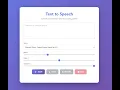 Text to Speech Converter HTML CSS JavaScript No Libraries - Higher quality version