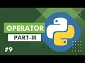 Operators in Python Part-3 Python Programming Tutorial In Hindi RdCodingVines