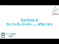 Series-S 1 2 3 4 n terms using JAVA Programming ICSE