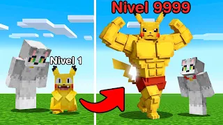 ¡Pasamos de Pikachu NOOB a Pikachu PRO en Minecraft!