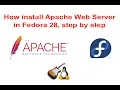 How install Apache Web Server in Fedora 28 step by step