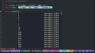 Vimscript Tutorial Dictionary remove and unlet