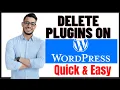 HOW TO DELETE PLUGINS ON WORDPRESS WEBSITE 2024