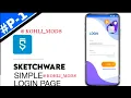 how to create a simple login page with ui design in sketchware project