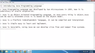 Selenium Tutorial 6 Introduction to Java