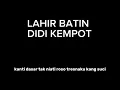 DIDI KEMPOT - LAHIR BATIN