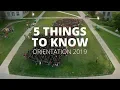Five Things To Know About First-Year Orientation