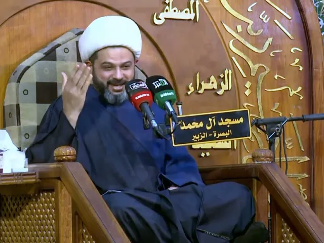 ⁣ميسرة يخبر السيدة خديجة بما رآه من معجزات من النبي محمد _ سماحة الشيخ مهدي الطرفي 