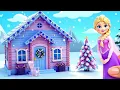 Lagu Build the Ultimate Frozen House for Queen Elsa! ❄️🏰 Best Dollhouse \u0026 Frozen Crafts