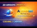 Java Arrays 2D Arrays Part 2 Programs Scanner Input AARAMBH