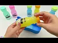 Satisfying Video l Mixing All My Slime Smoothie in Foot Bath ASMR | Zon Zon